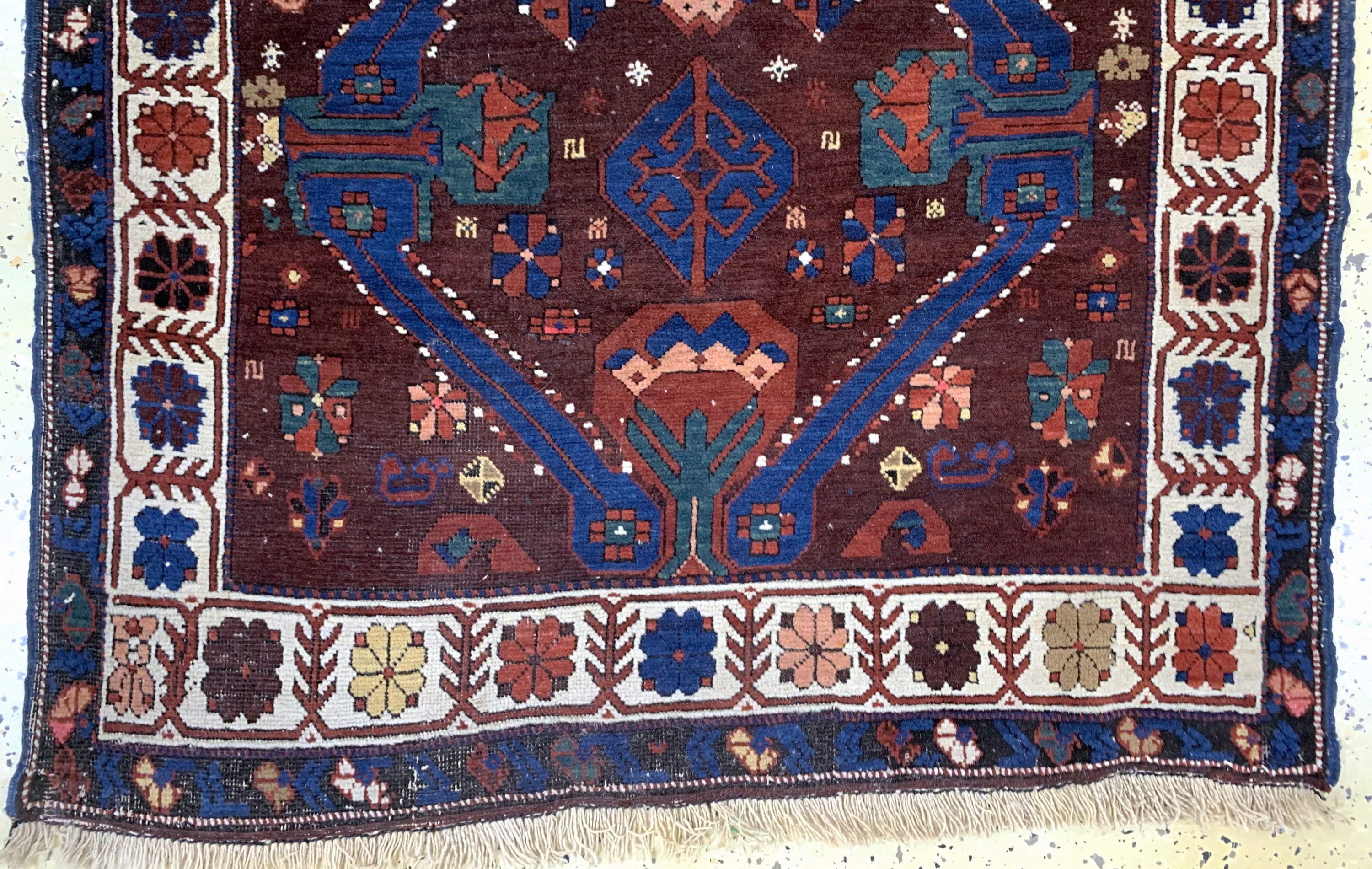 Detail c: Kazak antik, Kaukasus, 19.Jhd, Wolle auf Wolle, ca. 167 x 110 cm, EHZ: 3