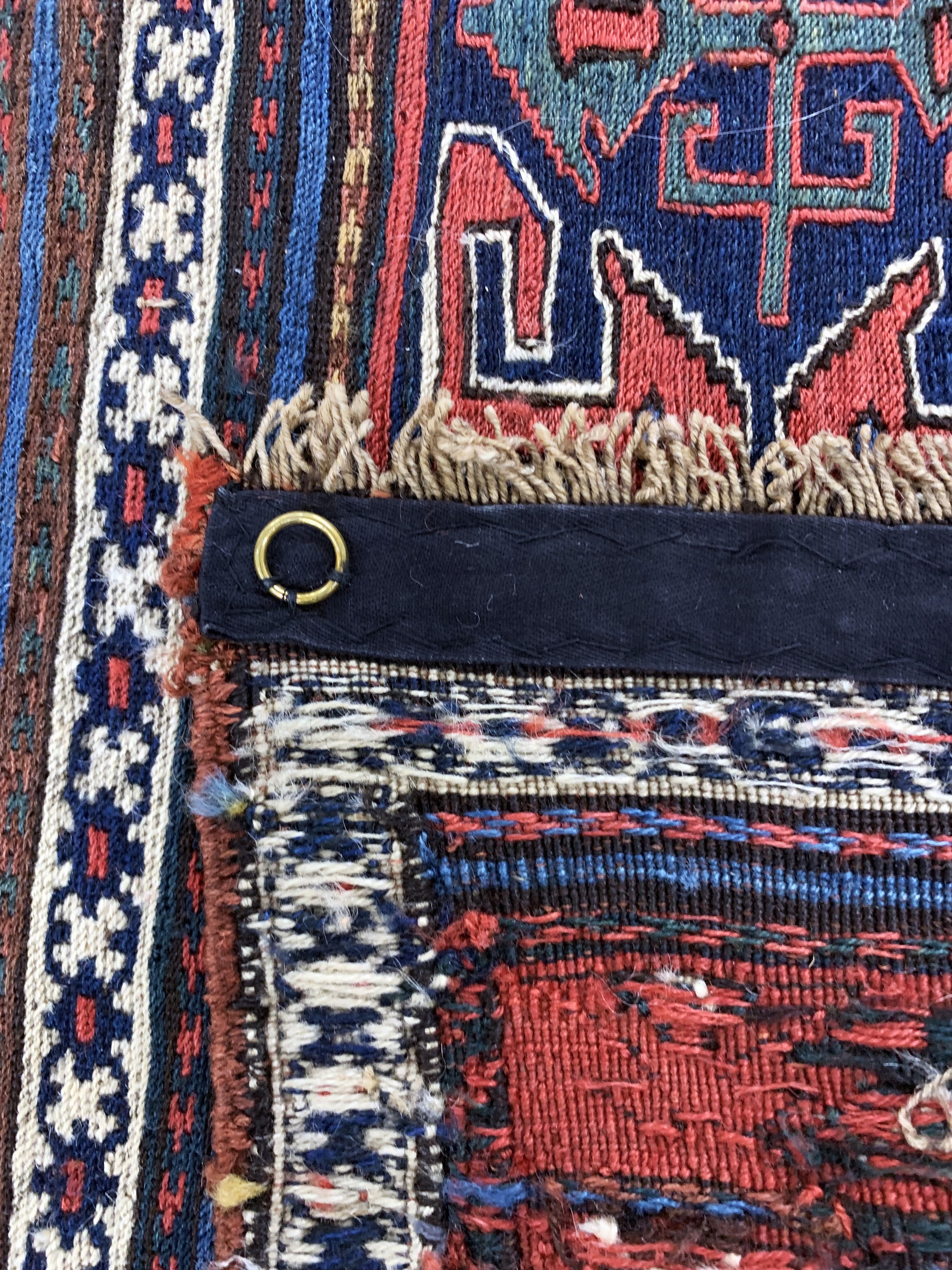 Detail d: Konvolut aus 2 Schahsawan Mafraschteile, Persien, antik, um 1900, Wolle auf Wolle, ca. 105 x 70 cm, EHZ: 2-3