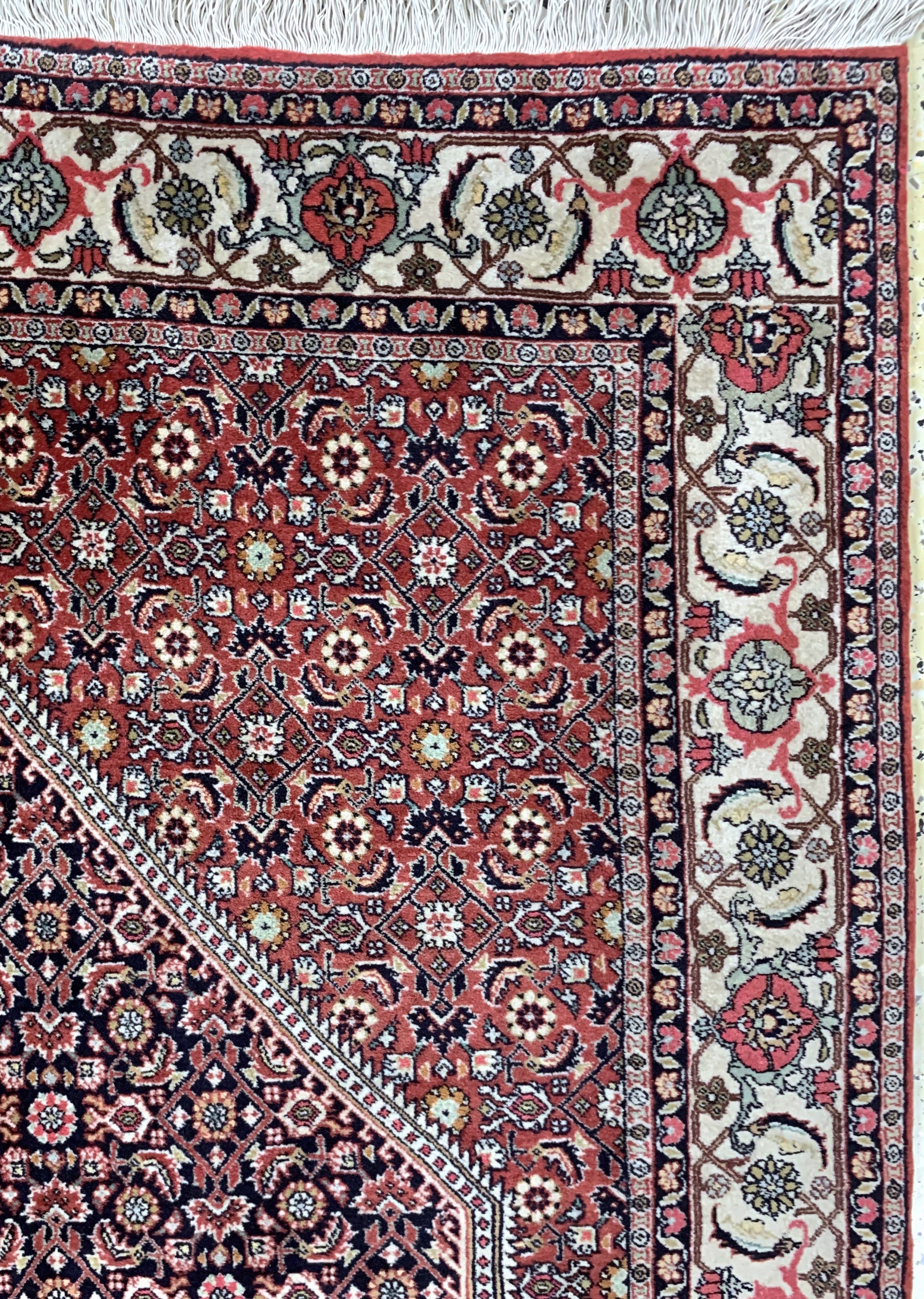 Detail e: Bidjar fein, Persien, Ende 20.Jhd, Korkwolle auf Baumwolle, ca. 245 x 170 cm, EHZ: 1-2