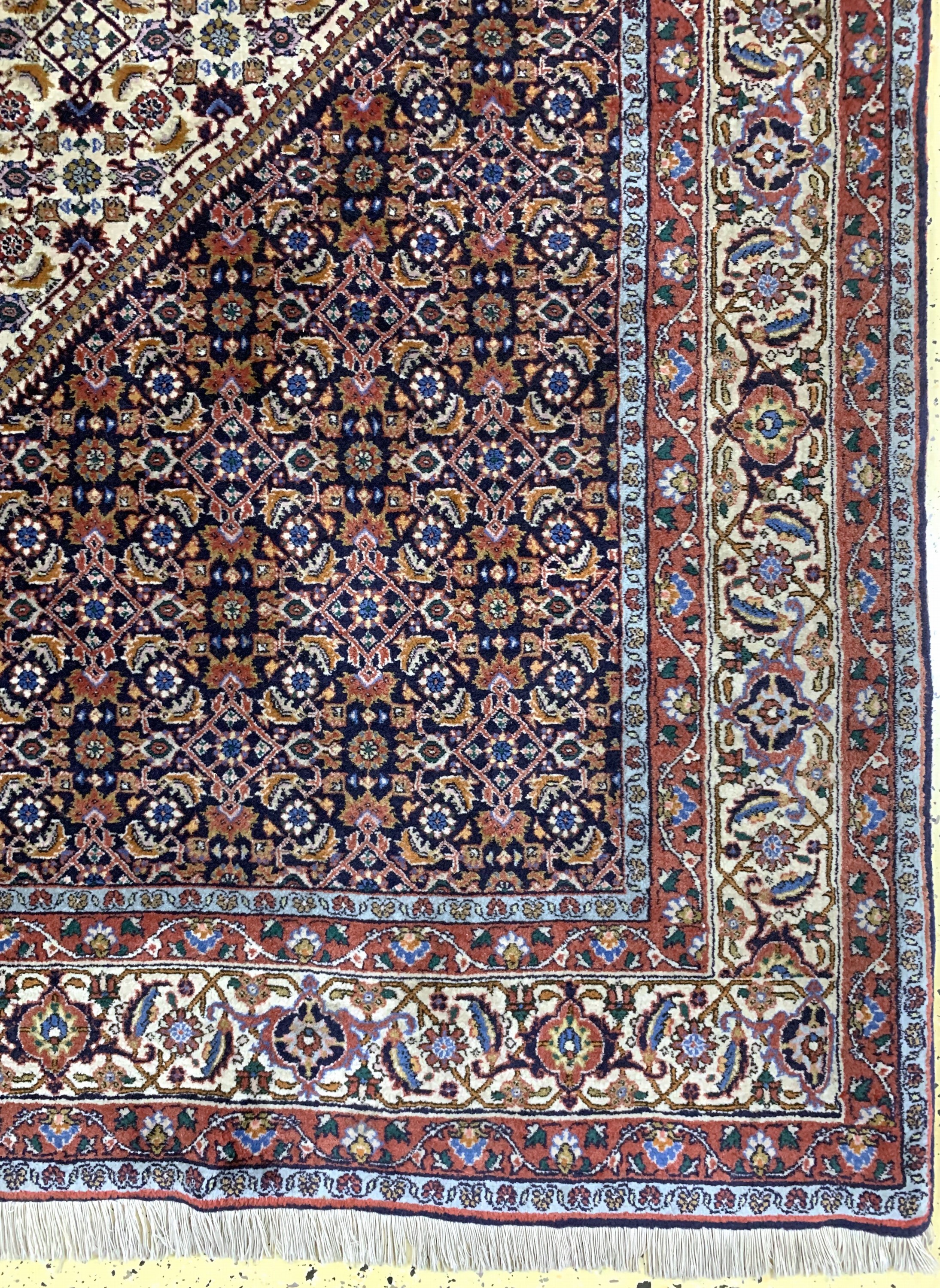 Detail a: Bidjar fein, Persien, Ende 20.Jhd, Korkwolle auf Baumwolle, ca. 355 x 248 cm, EHZ: 1-2