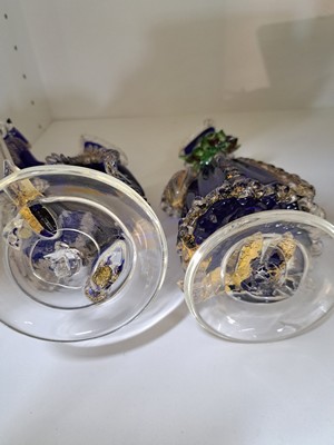 26920185d - Paar Glasskulpturen, Murano/Venedig, 20. Jh., Kavalier und Dame, farbloses Glas, mit ...