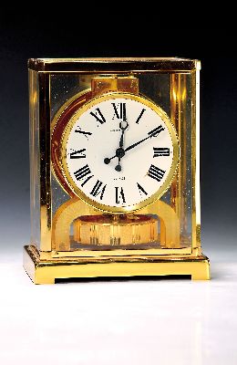 Image 26920592 - Tischuhr Jaeger-LeCoultre Atmos, Schweiz, um 1970/80, allseitig verglastes und ...