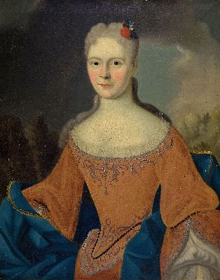 Image 26920881 - Unbekannter, wohl französischer Künstler, 18. Jh., Porträt einer Frau vor ...