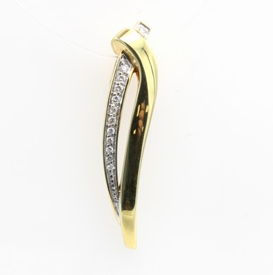 Image 26921127 - Anhänger mit Diamanten, GG 585/000, Diam. zus. ca. Weiß/si Schätzpreis: ...