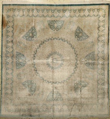 Image Ghom Seide fein, Persien, Mitte 20.Jhd., reine Naturseide, ca. 196 x 190 cm, ca. 1,0 ...
