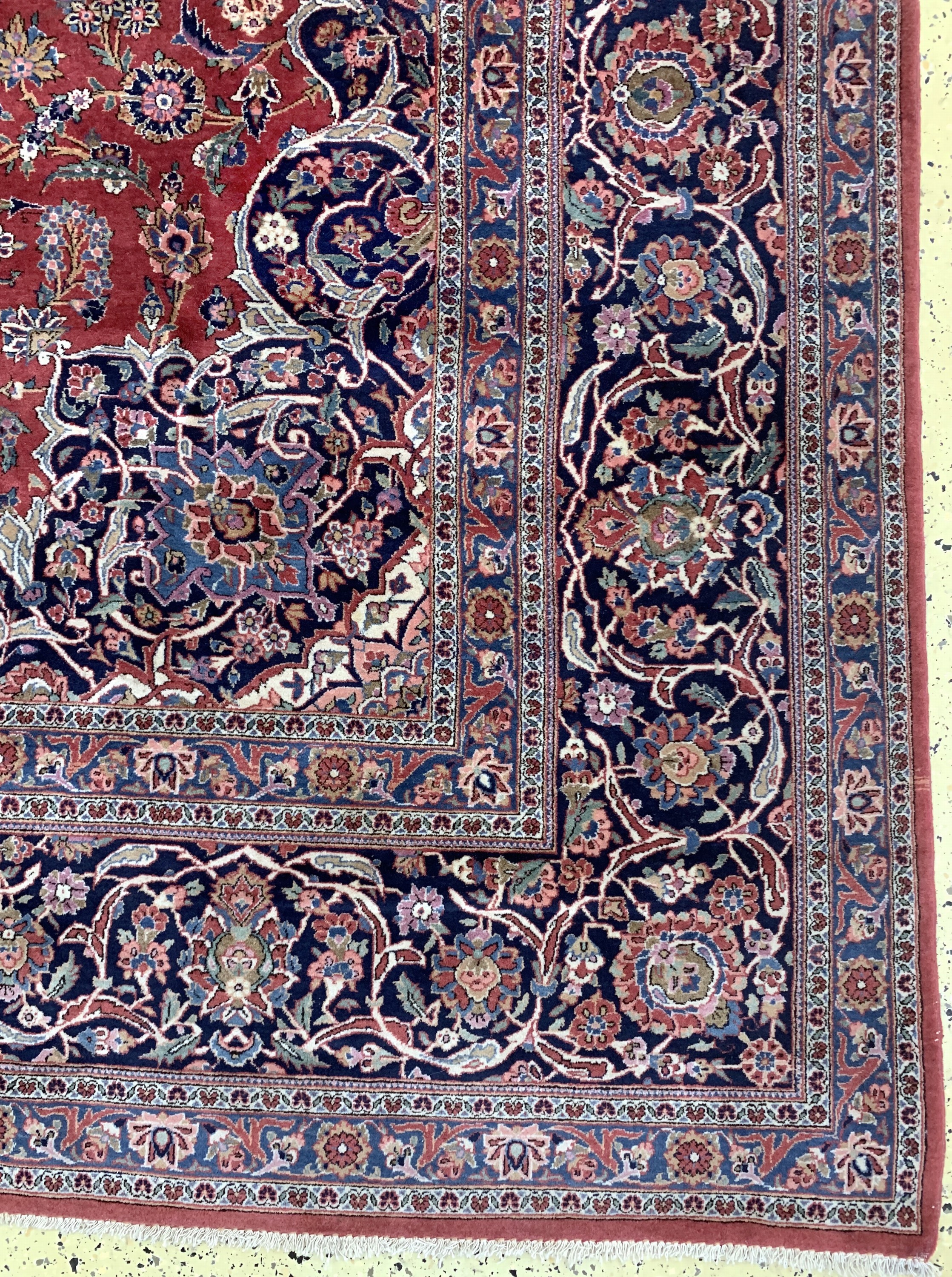 Detail a: Keschan Kork , Persien, , Korkwolle auf Baumwolle, ca. 430 x 320 cm, EHZ: 2