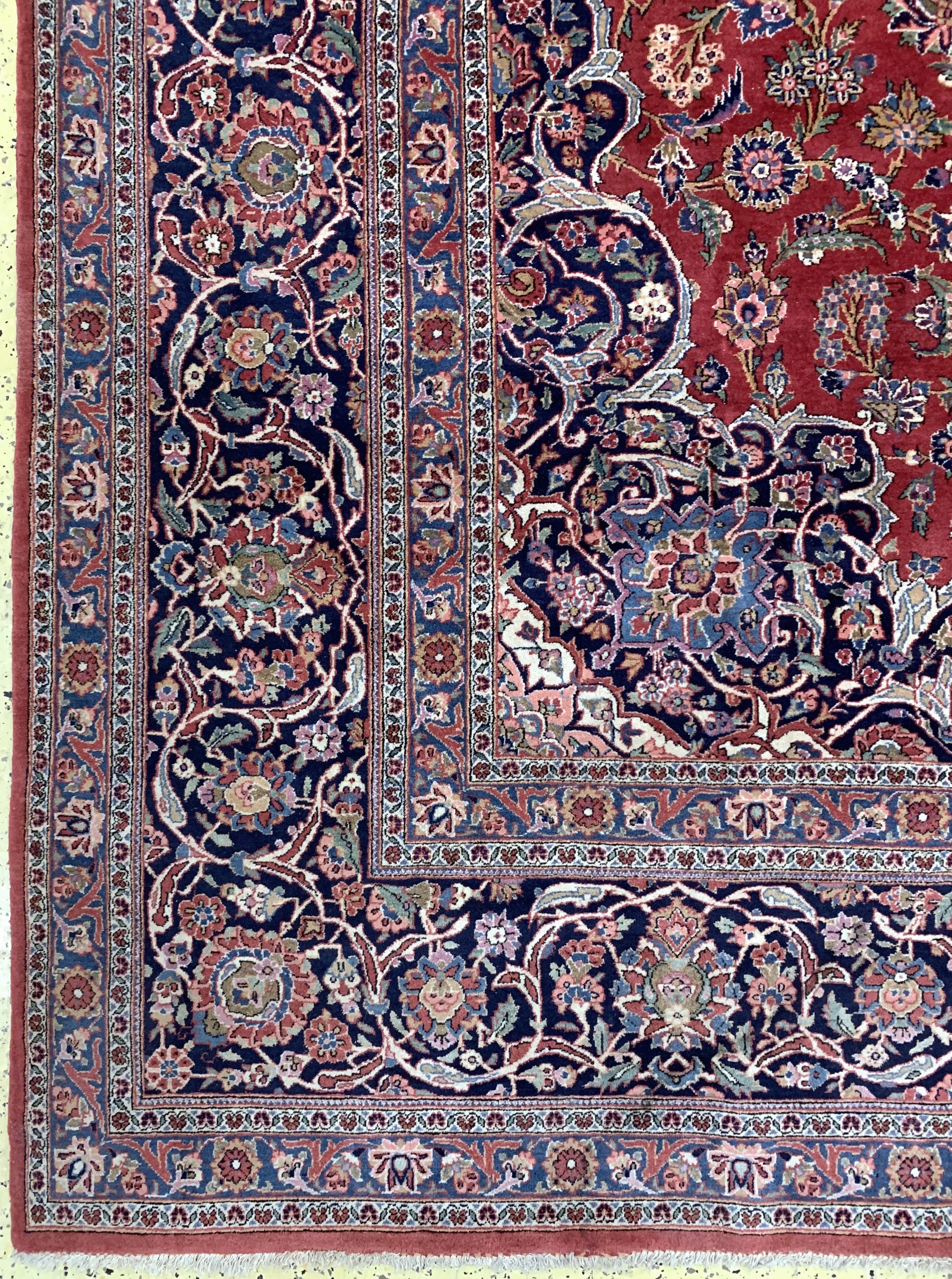 Detail b: Keschan Kork , Persien, , Korkwolle auf Baumwolle, ca. 430 x 320 cm, EHZ: 2