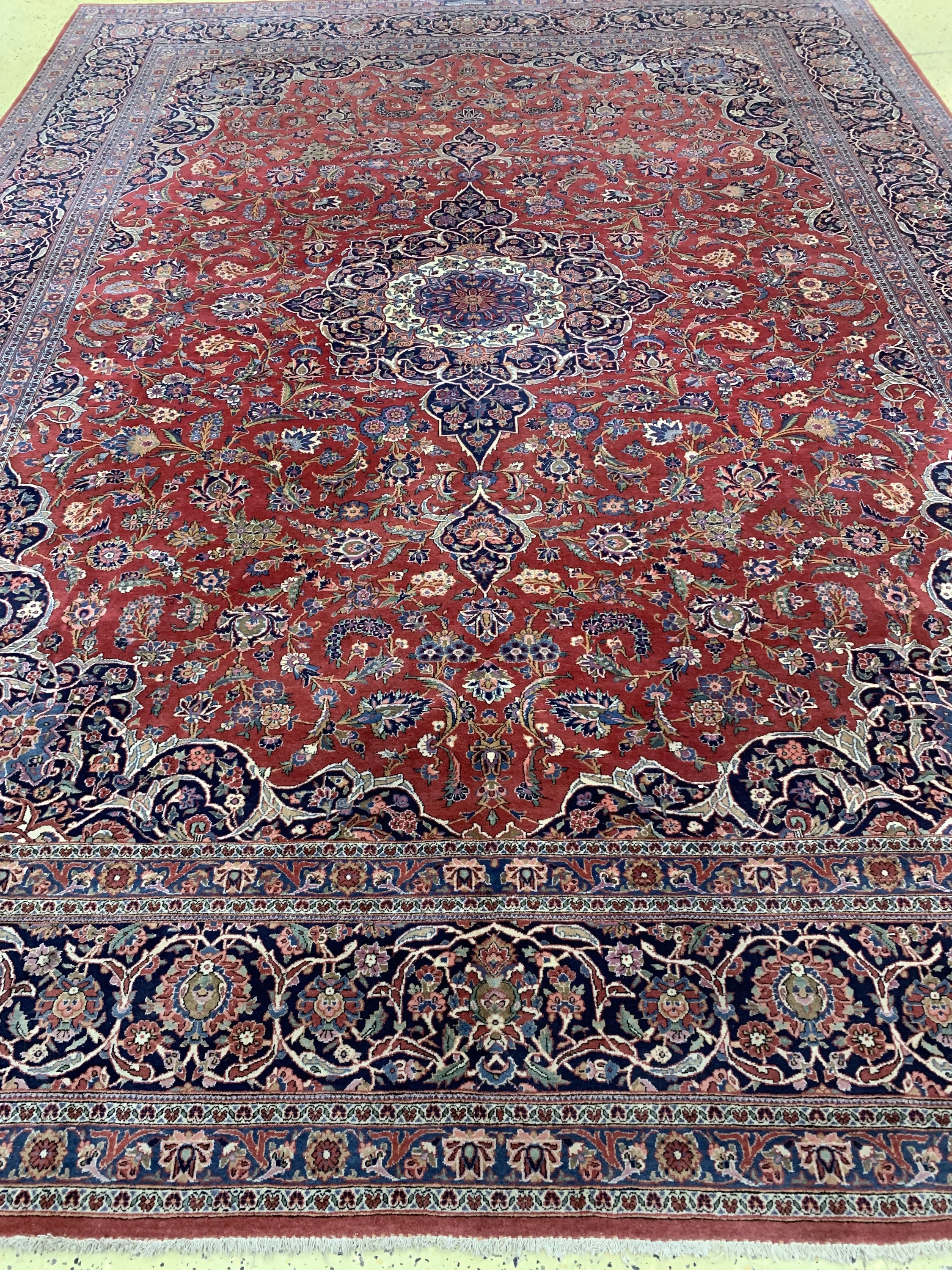 Detail g: Keschan Kork , Persien, , Korkwolle auf Baumwolle, ca. 430 x 320 cm, EHZ: 2