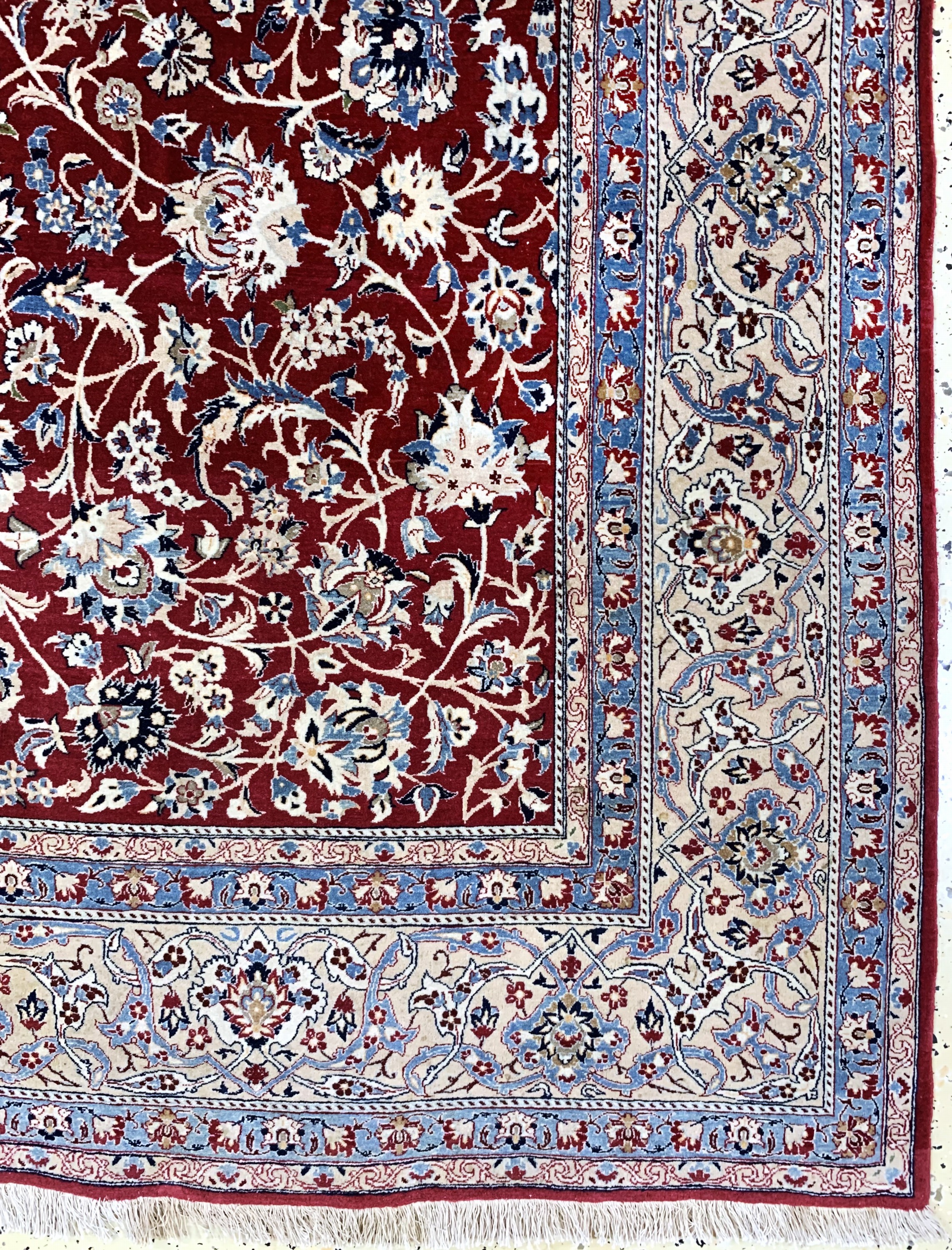 Detail a: Nain"Tudeschk"fein antik, Persien, um 1900,Korkwolle, ca. 225 x 150 cm, ca. 1,0 Mio. Kn/qm, EHZ: 2
