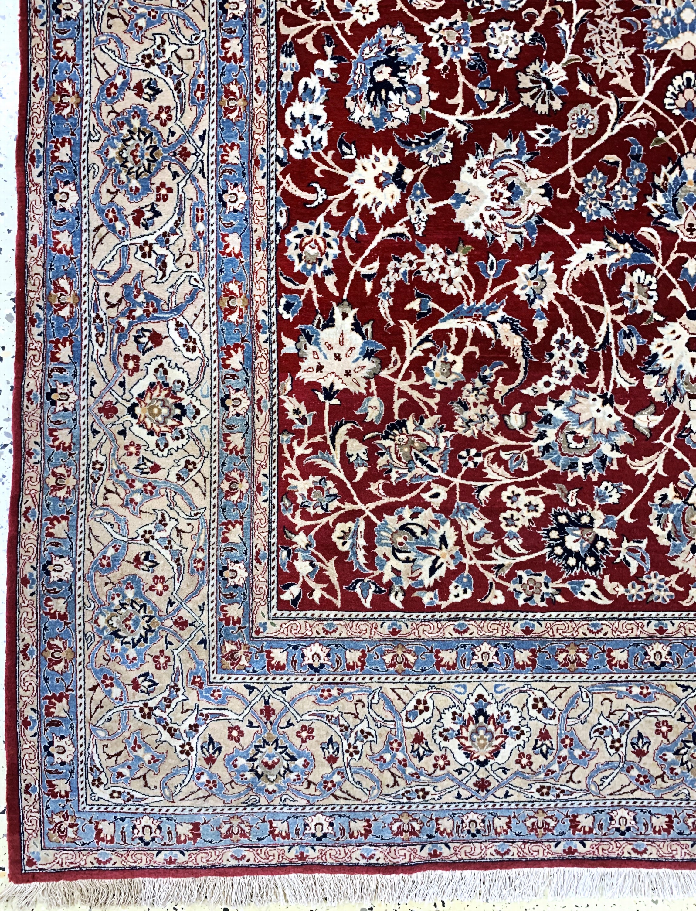 Detail b: Nain"Tudeschk"fein antik, Persien, um 1900,Korkwolle, ca. 225 x 150 cm, ca. 1,0 Mio. Kn/qm, EHZ: 2