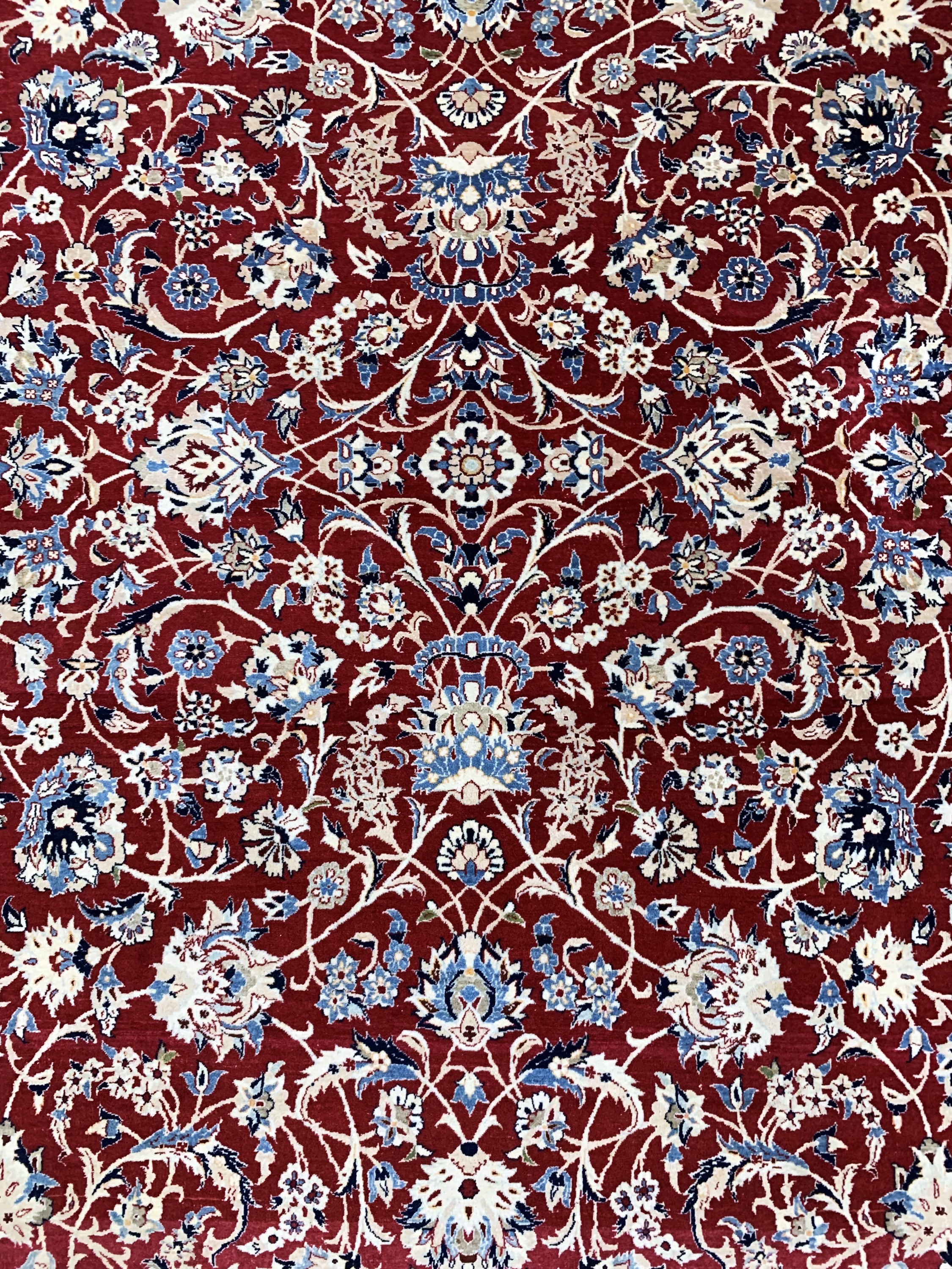 Detail c: Nain"Tudeschk"fein antik, Persien, um 1900,Korkwolle, ca. 225 x 150 cm, ca. 1,0 Mio. Kn/qm, EHZ: 2