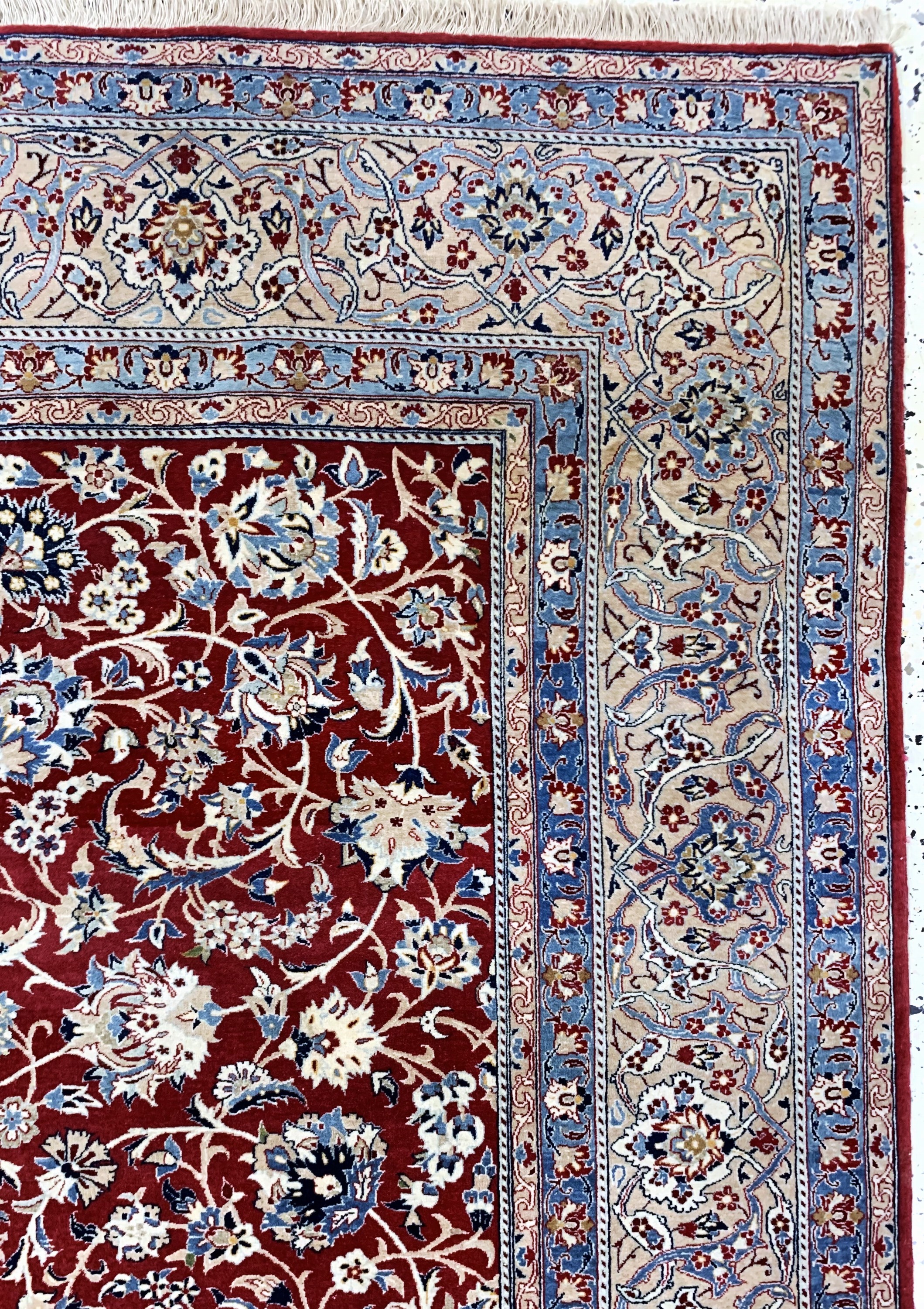 Detail e: Nain"Tudeschk"fein antik, Persien, um 1900,Korkwolle, ca. 225 x 150 cm, ca. 1,0 Mio. Kn/qm, EHZ: 2