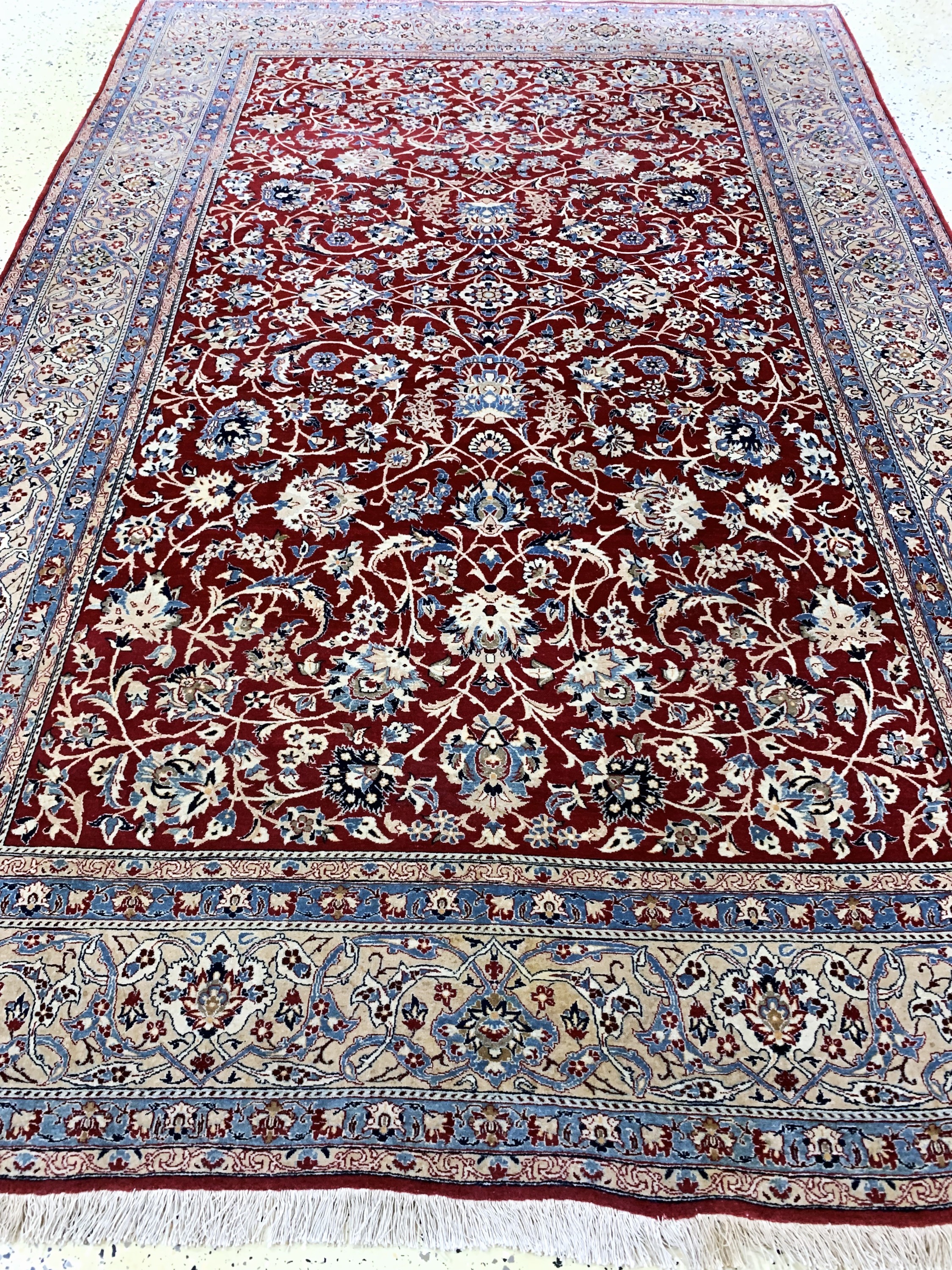 Detail f: Nain"Tudeschk"fein antik, Persien, um 1900,Korkwolle, ca. 225 x 150 cm, ca. 1,0 Mio. Kn/qm, EHZ: 2