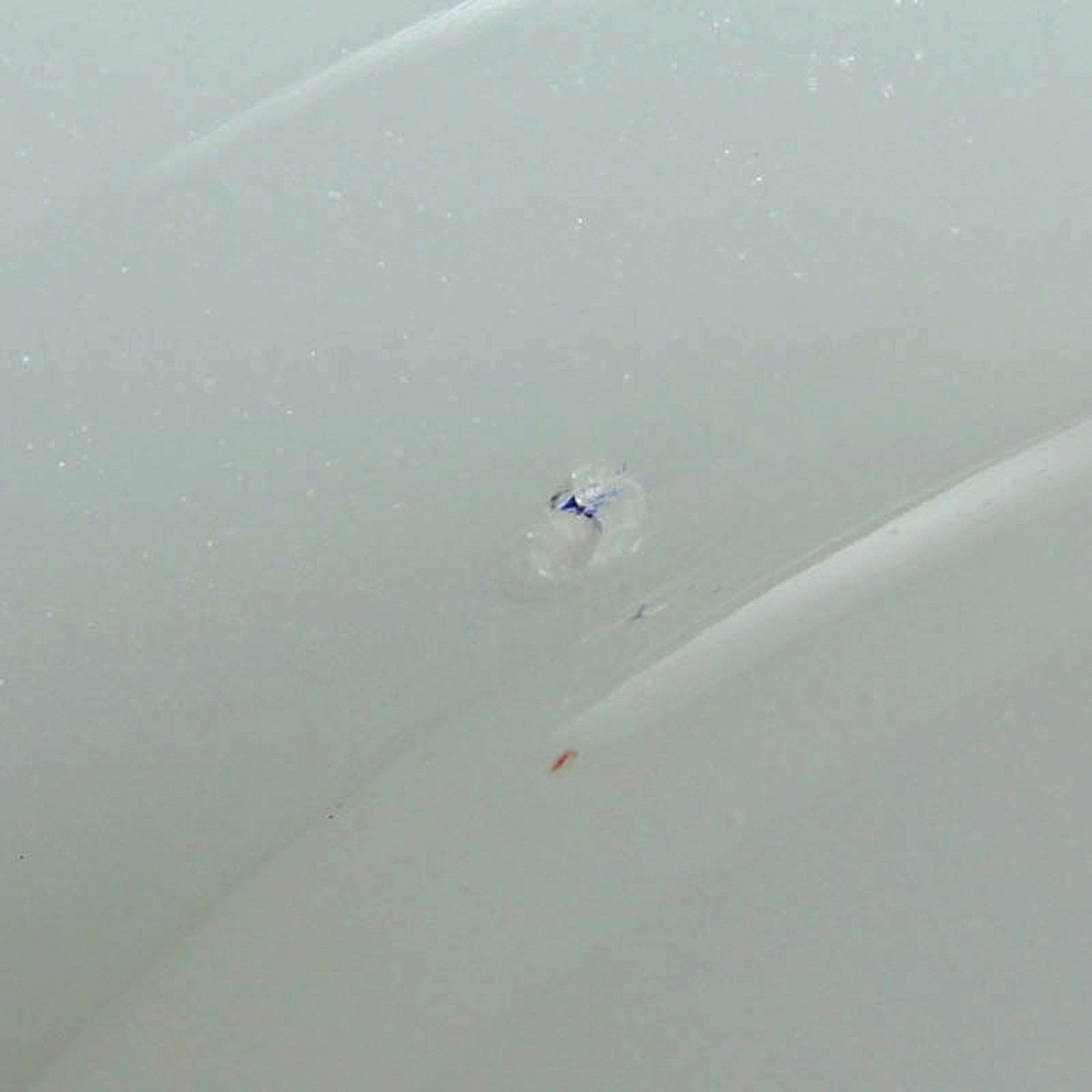Detail f: Glaspokal, Cenedese, Murano, opak milchweißes Glas, Goldrand, Herstelleretikett, H.27 cm, D. 22cm