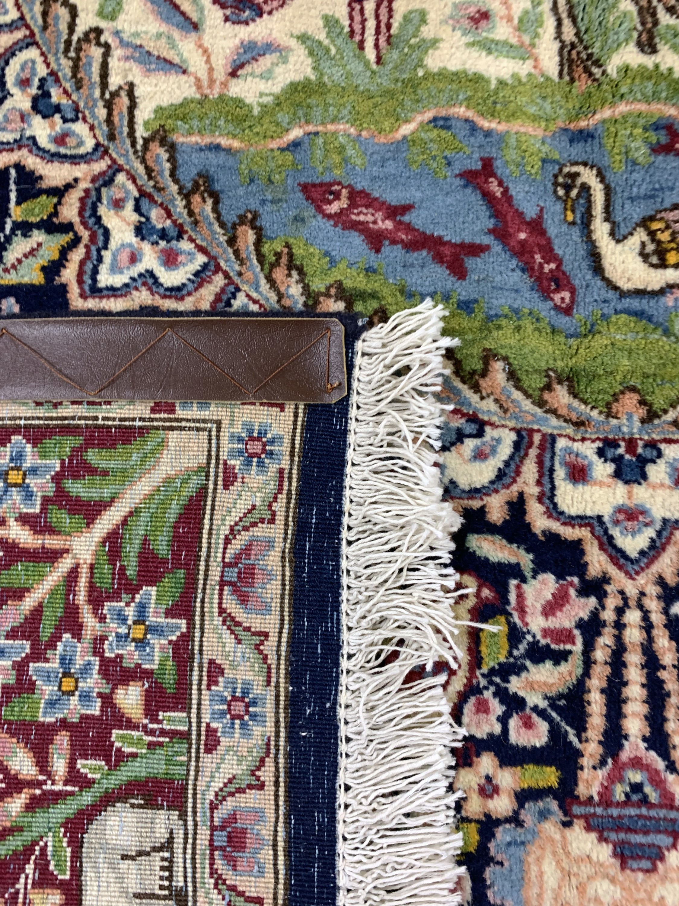 Detail e: Kerman, Persien, Mitte 20.Jhd., Wolle auf Baumwolle, ca. 230 x 148 cm, EHZ: 2