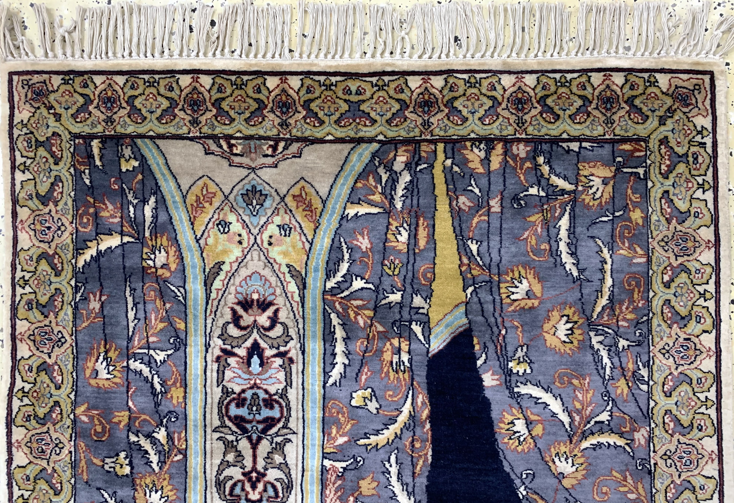 Detail a: Lahor, Pakistan, Mitte 20.Jhd., Wolle auf Baumwolle, ca. 155 x 91 cm, EHZ: 2