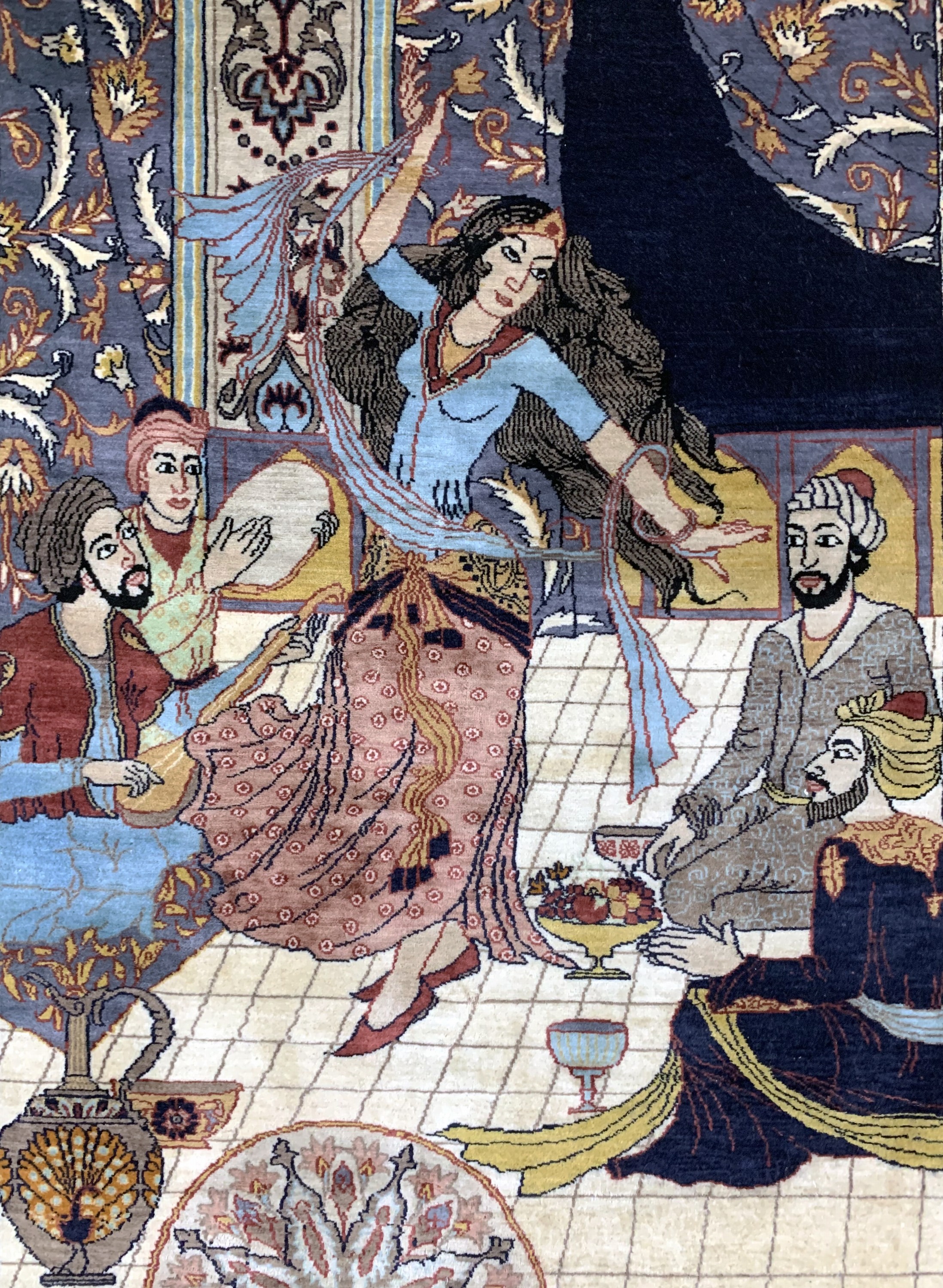 Detail b: Lahor, Pakistan, Mitte 20.Jhd., Wolle auf Baumwolle, ca. 155 x 91 cm, EHZ: 2