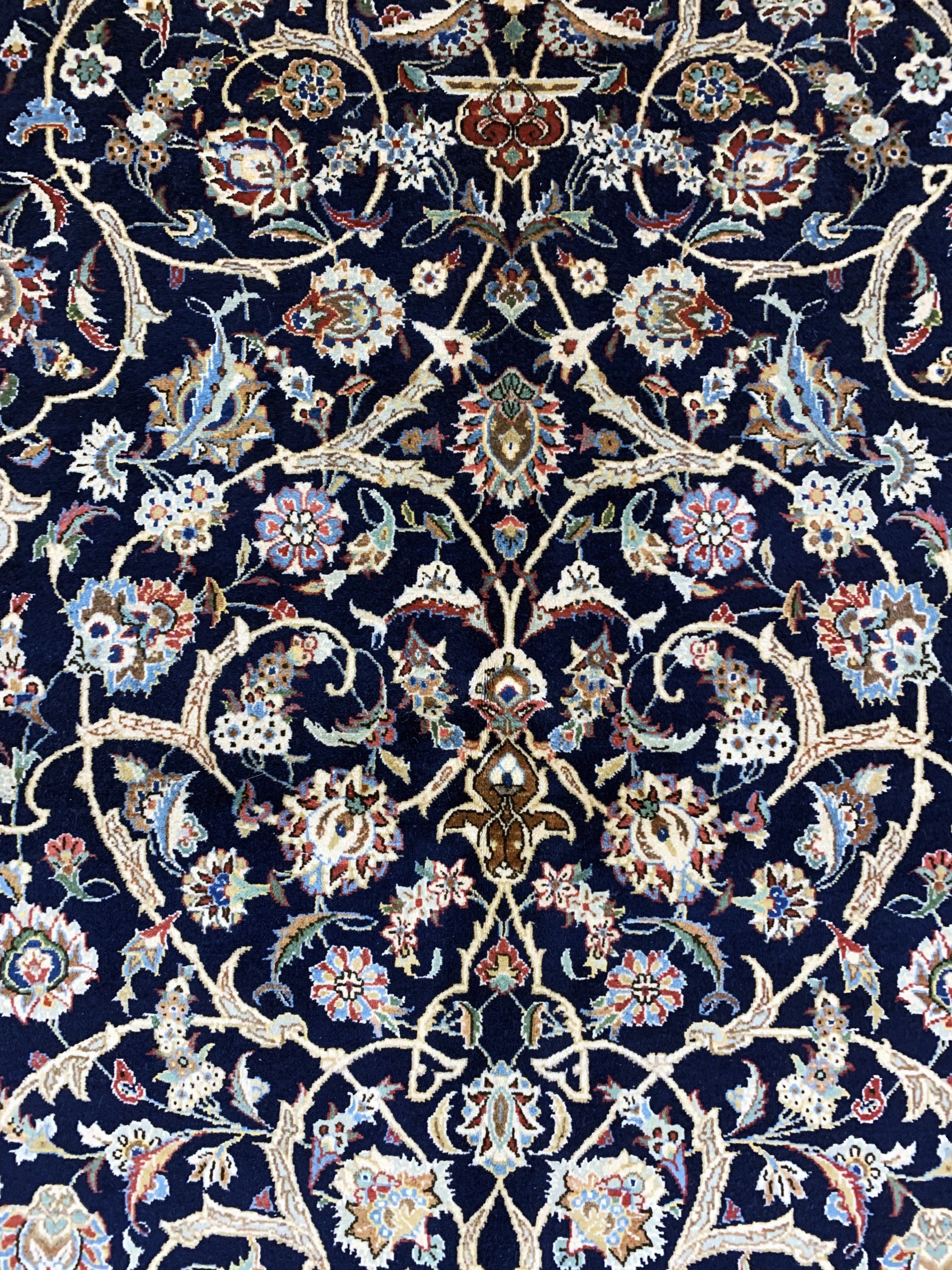 Detail b: Keschan alt, Persien, Mitte 20.Jhd., Wolle auf Baumwolle, ca. 214 x 138 cm, EHZ: 2