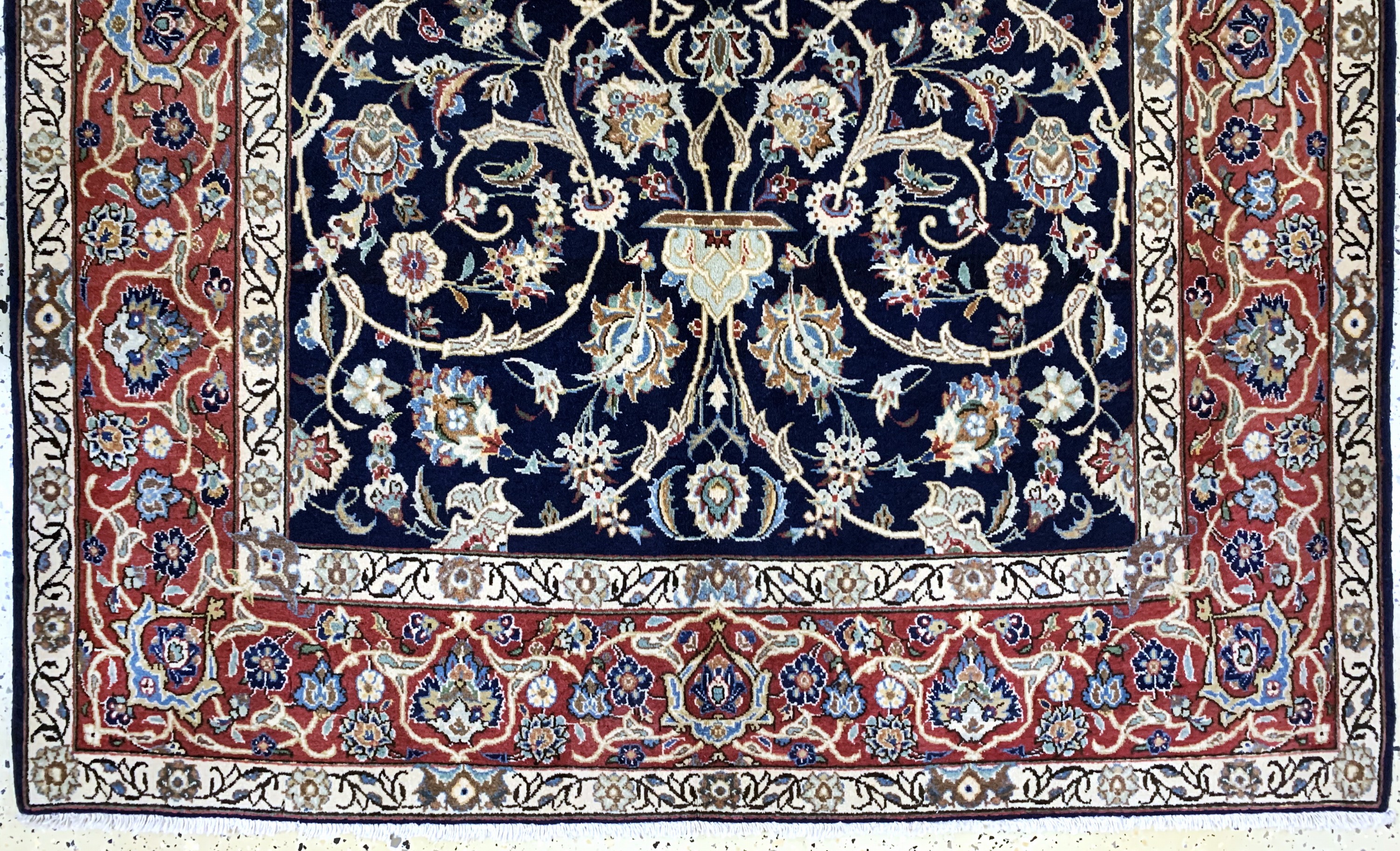Detail c: Keschan alt, Persien, Mitte 20.Jhd., Wolle auf Baumwolle, ca. 214 x 138 cm, EHZ: 2