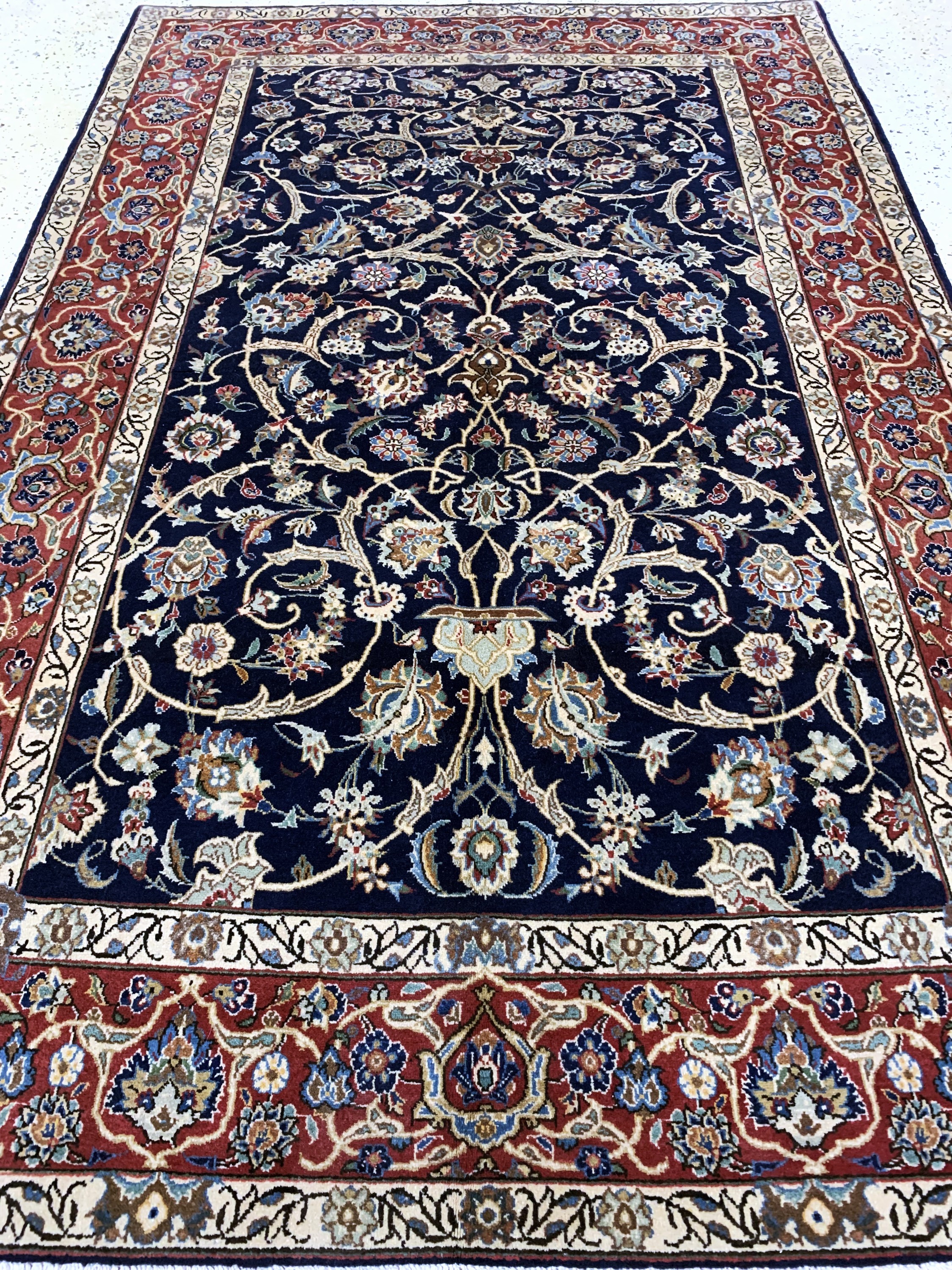 Detail d: Keschan alt, Persien, Mitte 20.Jhd., Wolle auf Baumwolle, ca. 214 x 138 cm, EHZ: 2