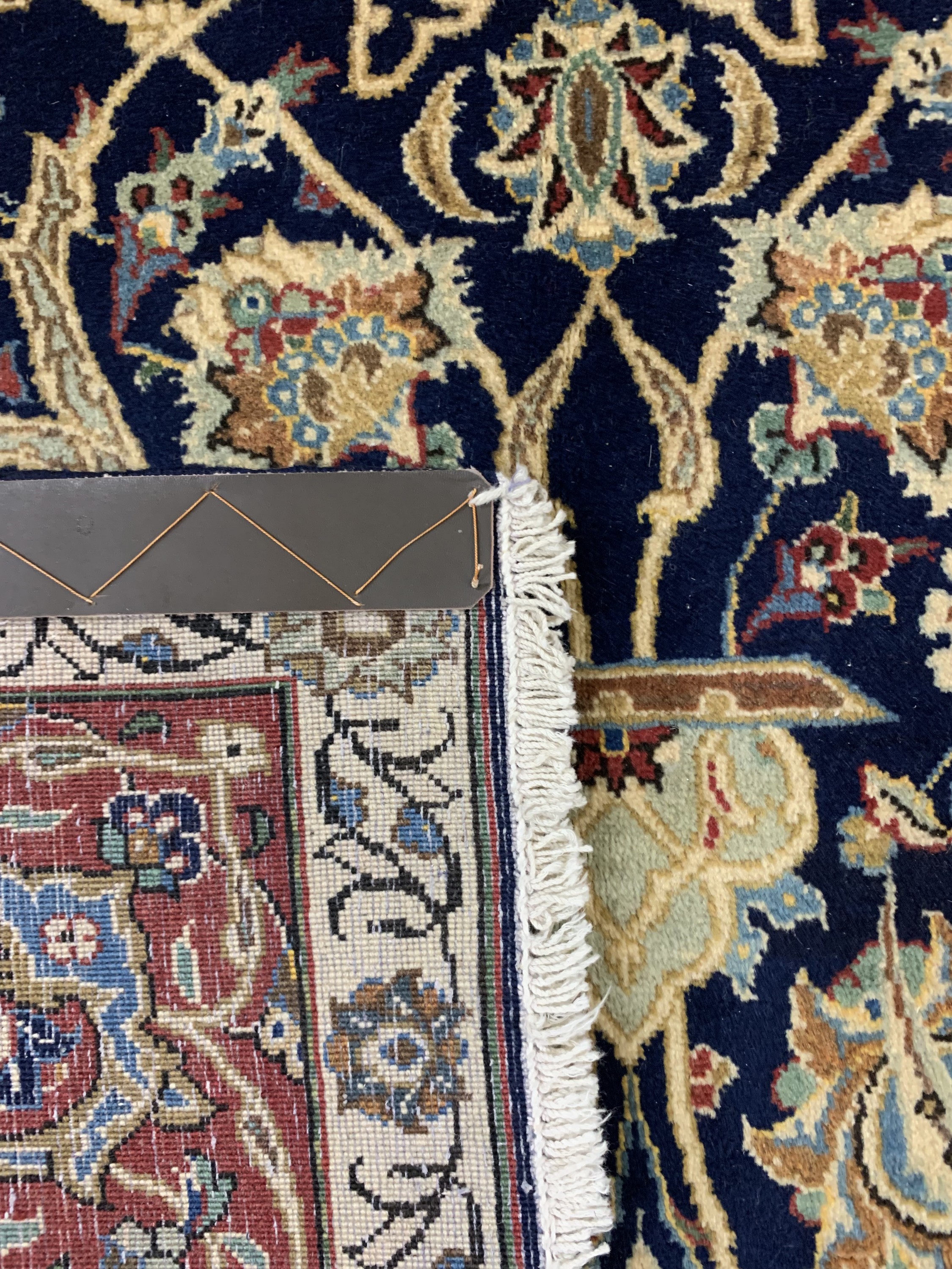 Detail e: Keschan alt, Persien, Mitte 20.Jhd., Wolle auf Baumwolle, ca. 214 x 138 cm, EHZ: 2