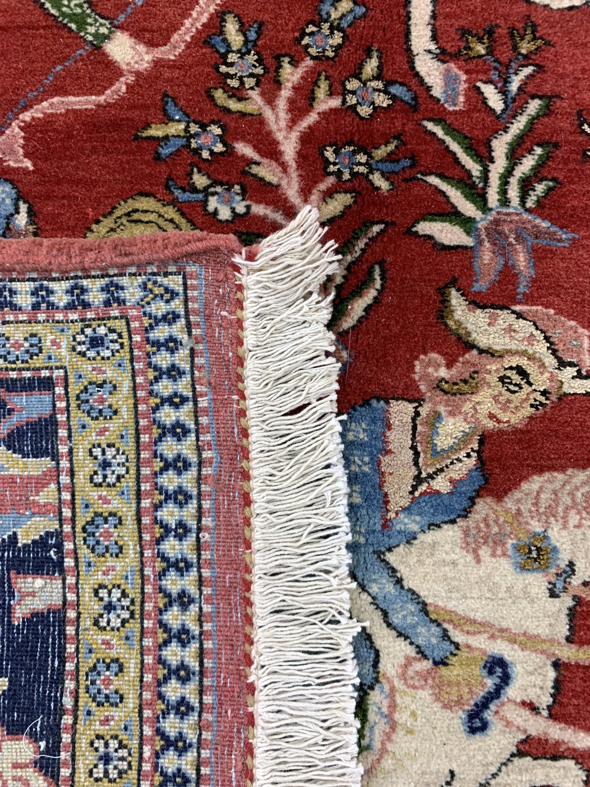 Detail f: Ghom kork, Persien, Mitte 20.Jhd., Korkwolle mit Seide, ca. 210 x 137 cm, EHZ: 2