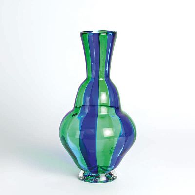 Image 2 a canne bzw. zanfirico-Vasen, Fratelli Toso, Murano, 1960-70, Henkelvase mit gedrehten ...