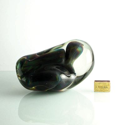 Image 26924317 - Abstrakte Glasskulptur, Ermanno Nason bei Cenedese, Murano, , farbloses Glas, ...
