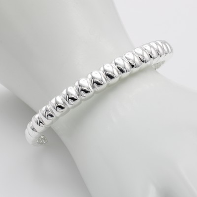 26924429a - Armreif, 925er Silber, nach unten hin verjüngendes Design