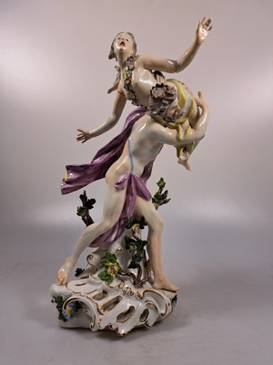 26924503c - Porzellanfigur, Meissen, um 1755, Entwurf J.J. Kaendler, Raub der Proserpina, bunt ...