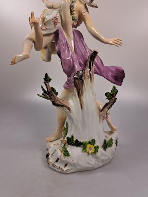 26924503i - Porzellanfigur, Meissen, um 1755, Entwurf J.J. Kaendler, Raub der Proserpina, bunt ...