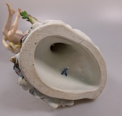 26924503k - Porzellanfigur, Meissen, um 1755, Entwurf J.J. Kaendler, Raub der Proserpina, bunt ...