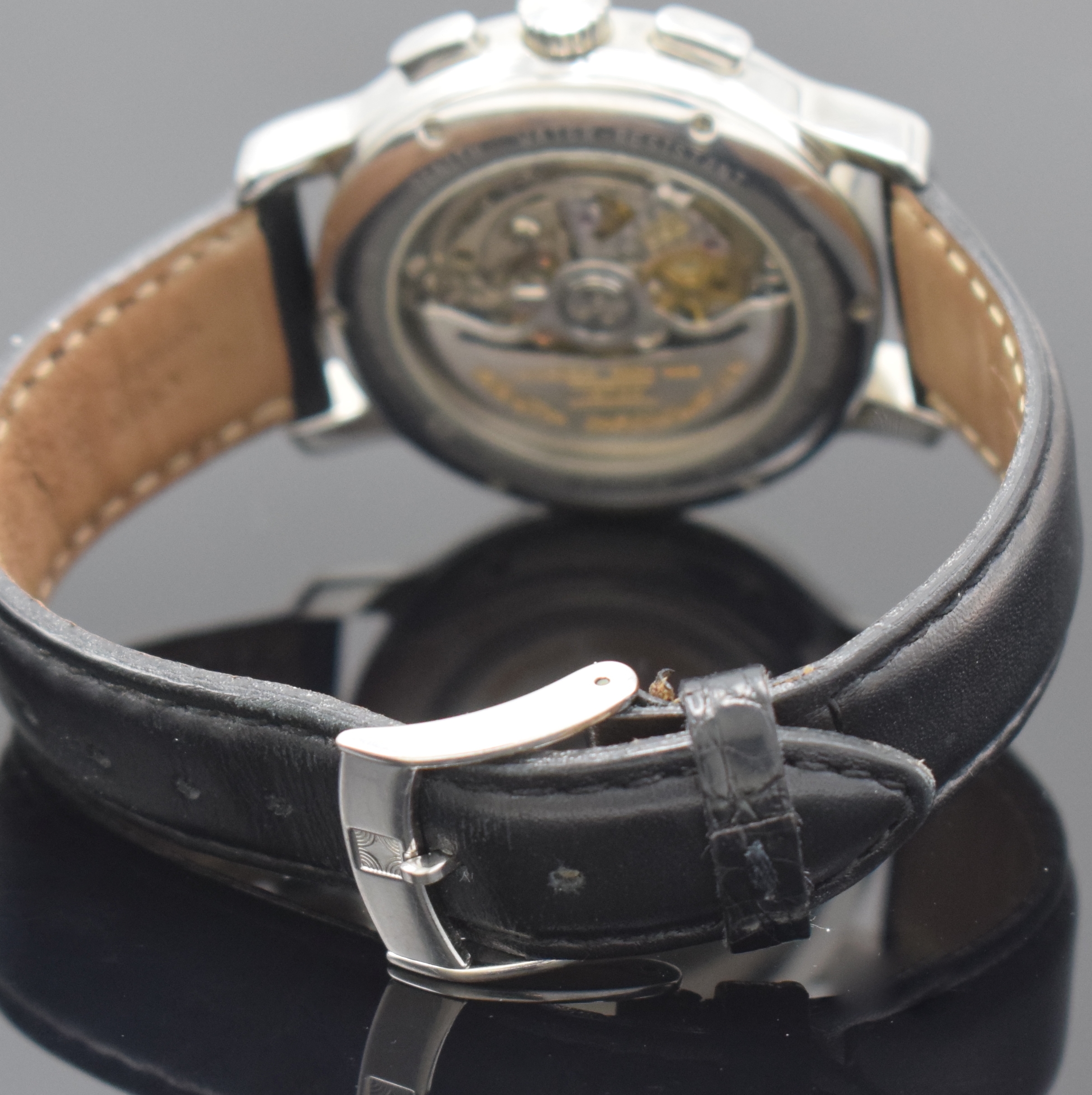 Detail b: ZENITH hochfeiner Schaltradchronograph in Chronometerqualität Serie Chronomaster Referenz 01.0240.410, Automatik, Schweiz um 2000, Edelstahlgeh. ...
