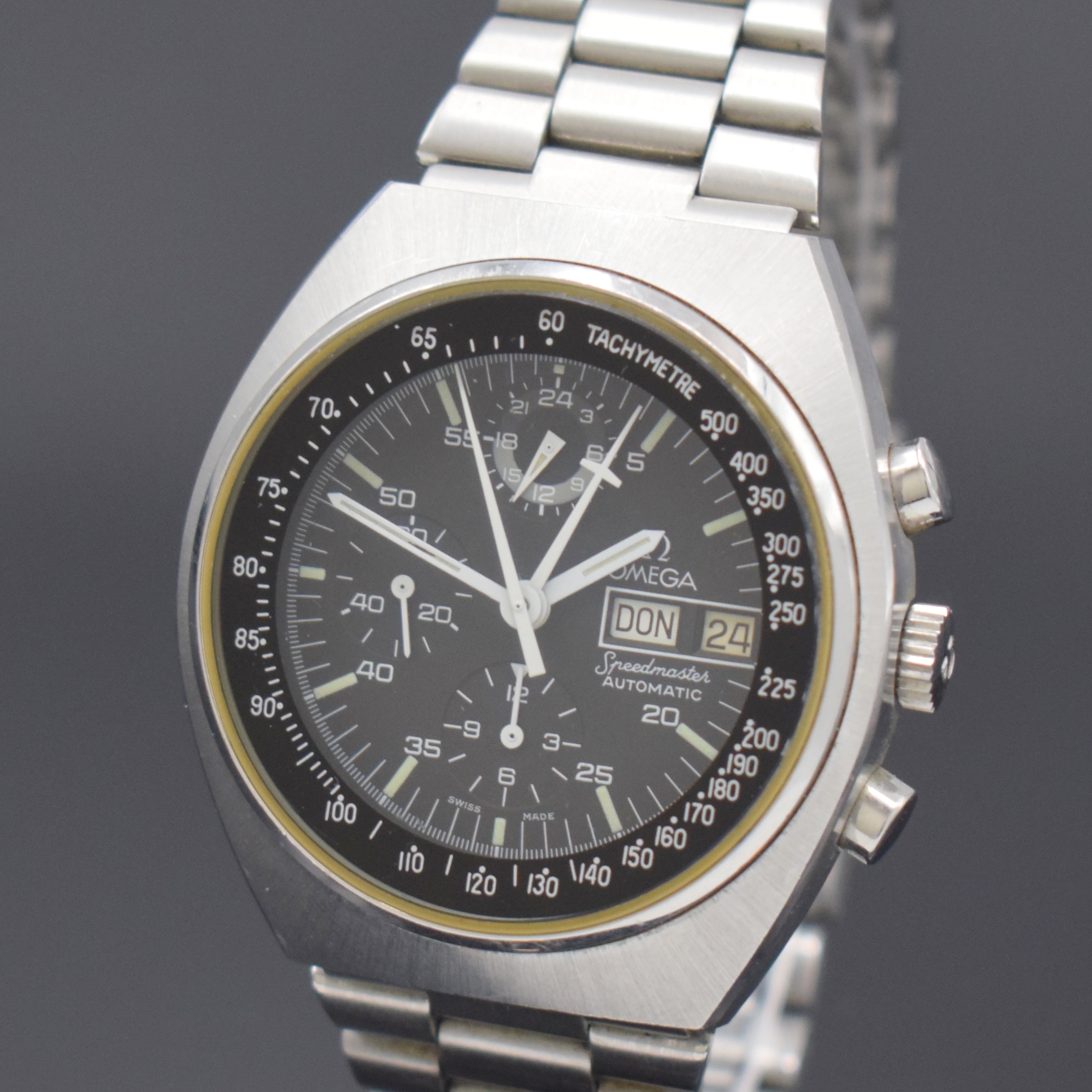 Detail a: OMEGA Speedmaster Automatic Armbandchronograph sogenannte Mark 4,5 Referenz 176.0012, Schweiz um 1985, verschr. Geh. inkl. orig. Gliederband m. ...