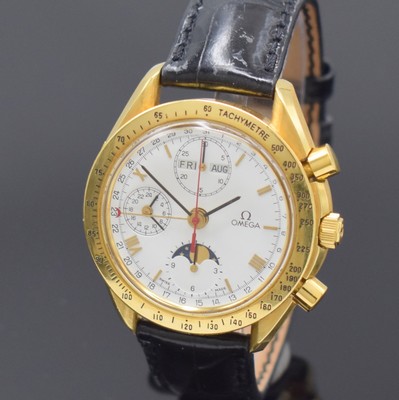26925075a - OMEGA astronomische Herrenarmbanduhr Golden Gate Chronograph mit Vollkalenderanzeige in ...