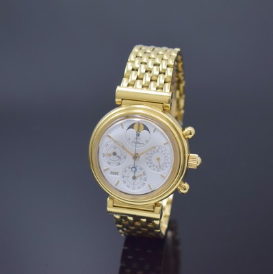 26925082a - IWC feiner astronomischer Armbandchronograph Modell Da Vinci mit ewigem Kalender Referenz ...