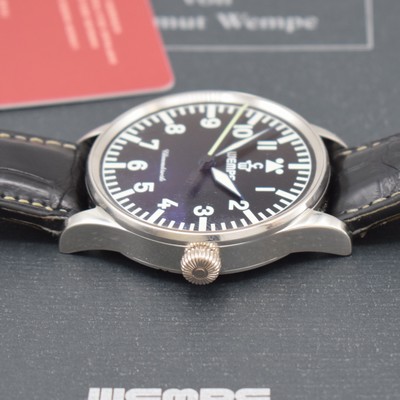 26925265c - WEMPE große und sehr seltene, auf 25 Stück limitierte Fliegeruhr aus Platin, ...