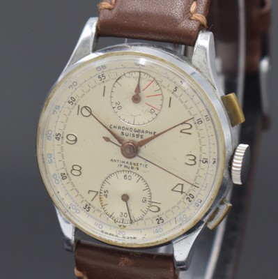 26926328a - CHRONOGRAPHE SUISSE Schaltradchronograph Kaliber Venus 170, Schweiz 1940er Jahre, ...