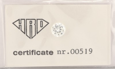 Image Loser Brillant, 1.03 ct Top Wesselton(G)/if, mit HRD Expertise Schätzpreis: 10000, - ...