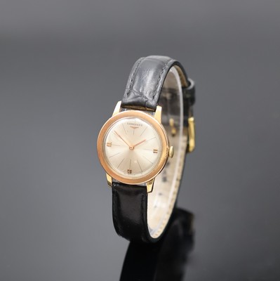 Image 26927150 - LONGINES Damenarmbanduhr in RG 750/000, Schweiz um 1965, Handaufzug, Boden aufgedr., ...