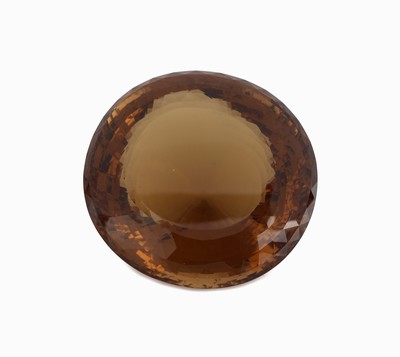 Image Großer rundfacett. Rauchquarz ca. 1215 ct, D. ca. 67.1 mm, H. ca. 43.1 mm, kl. Chip ...