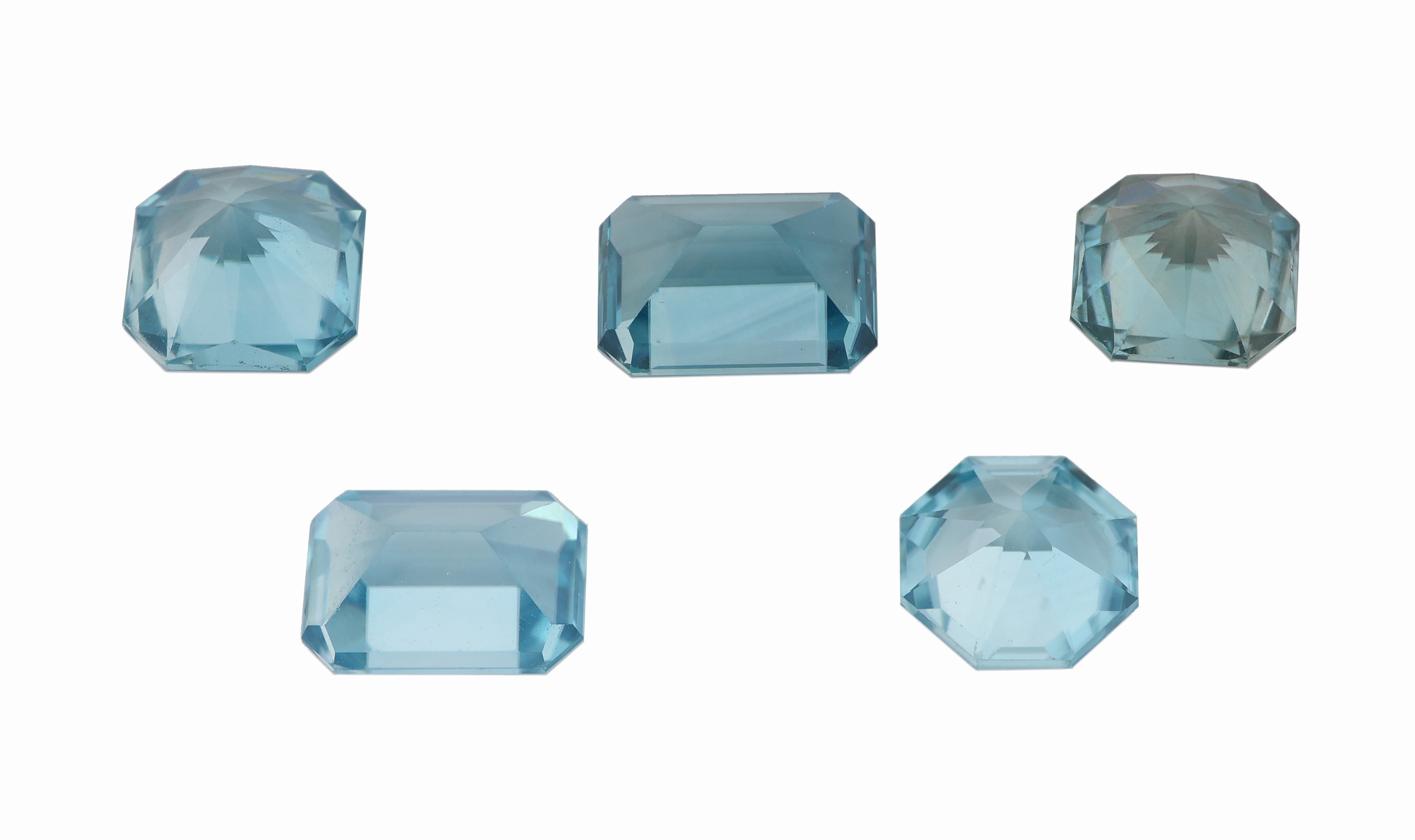 Detail a: Lot 5 lose Zirkone, zus. ca. 9.10 ct, versch. Schliffformen und Größen
