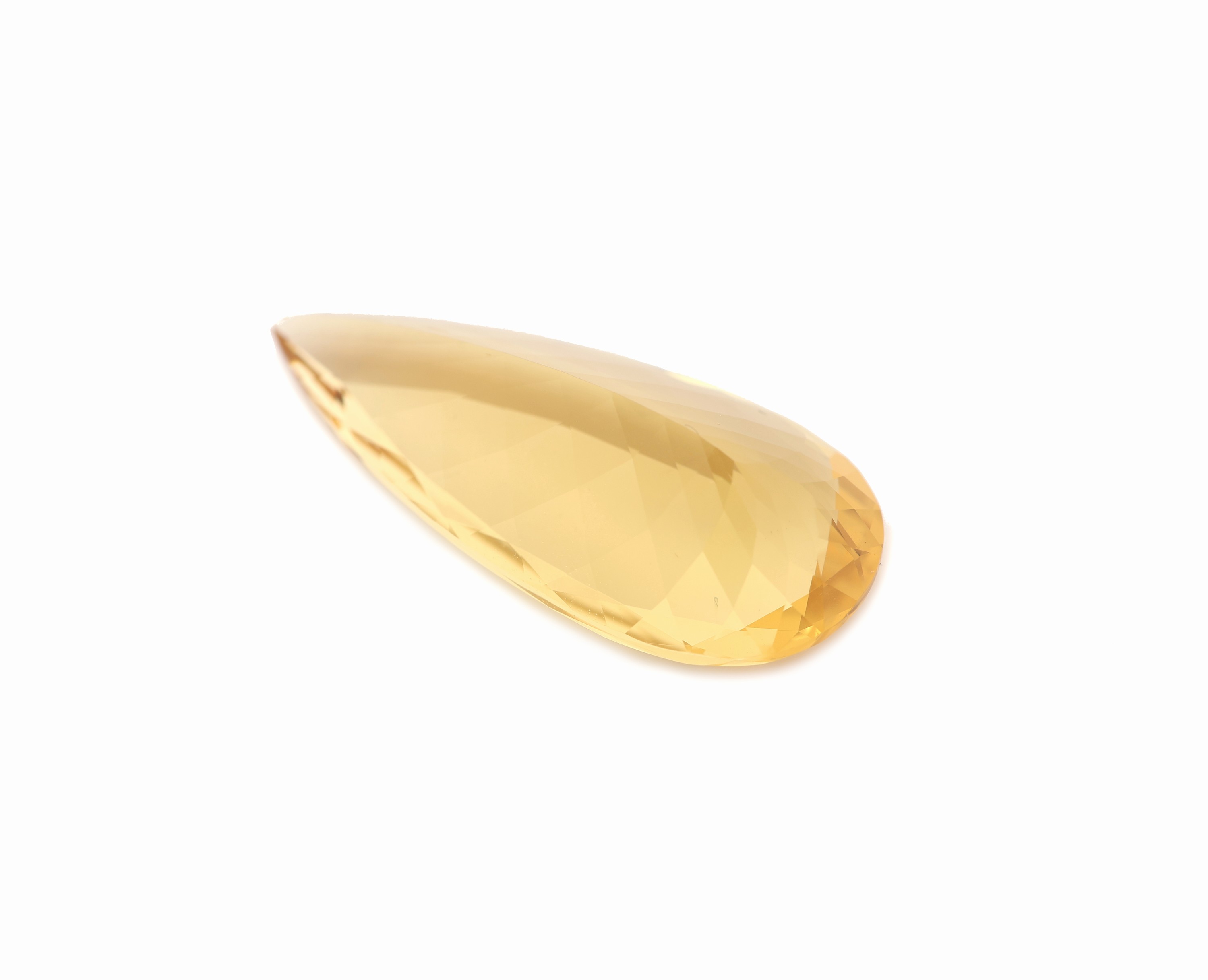 Detail b: Loser Heliodor, ca. 12.91 ct, facett. Tropfen