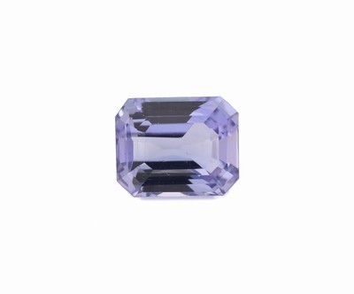 Image Loser Tansanit, ca. 5.10 ct, oktogonaler Treppenschliff, ca. 9.9 x 8.1 x 6.3 mm ...
