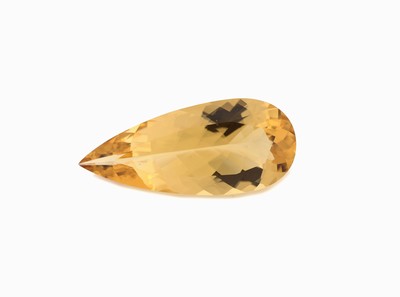Image Loser Heliodor, ca. 12.91 ct, facett. Tropfen Schätzpreis: 1100, - EUR