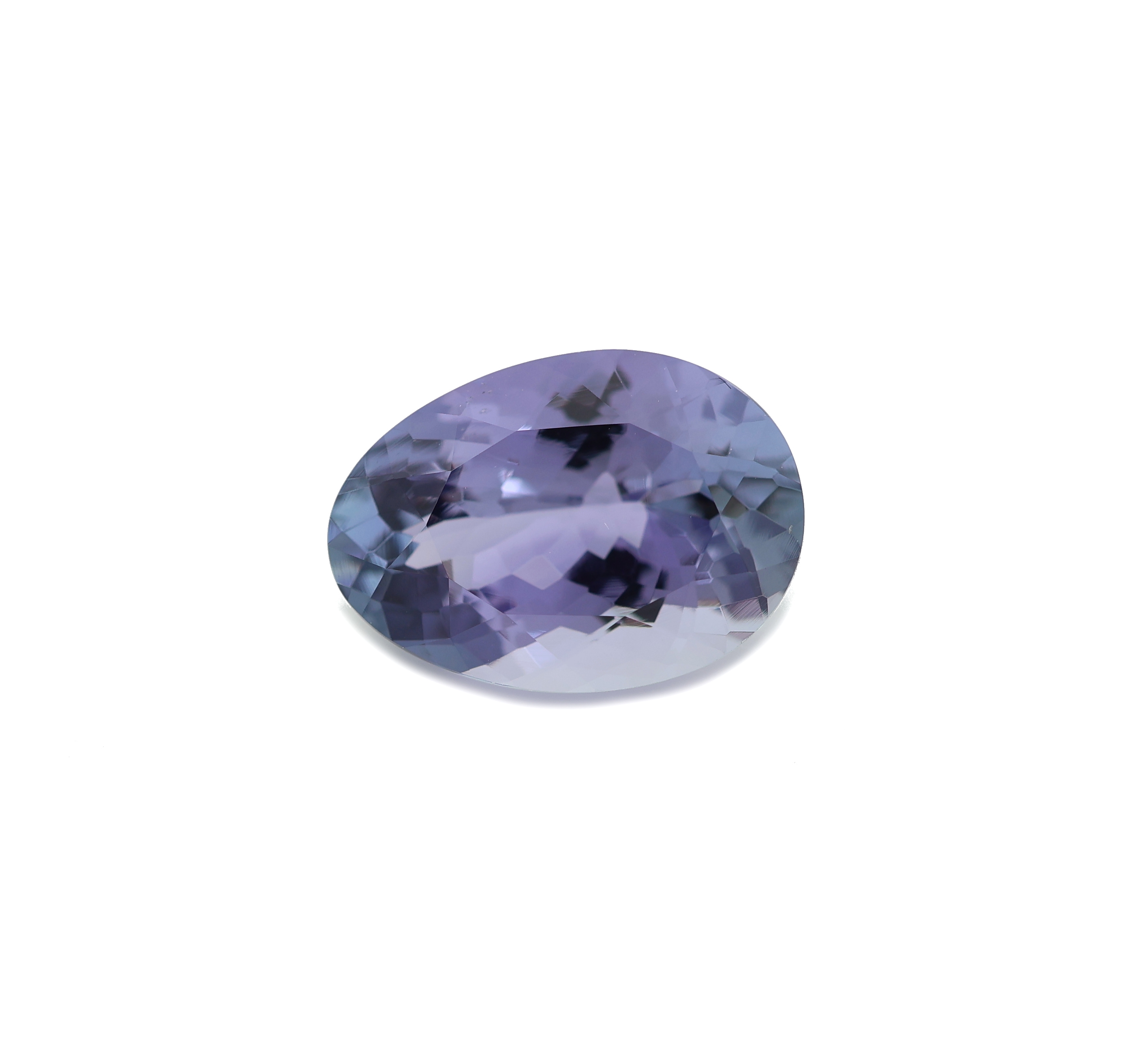 Loser Tansanit, ca. 2.19 ct, ovalfacett.