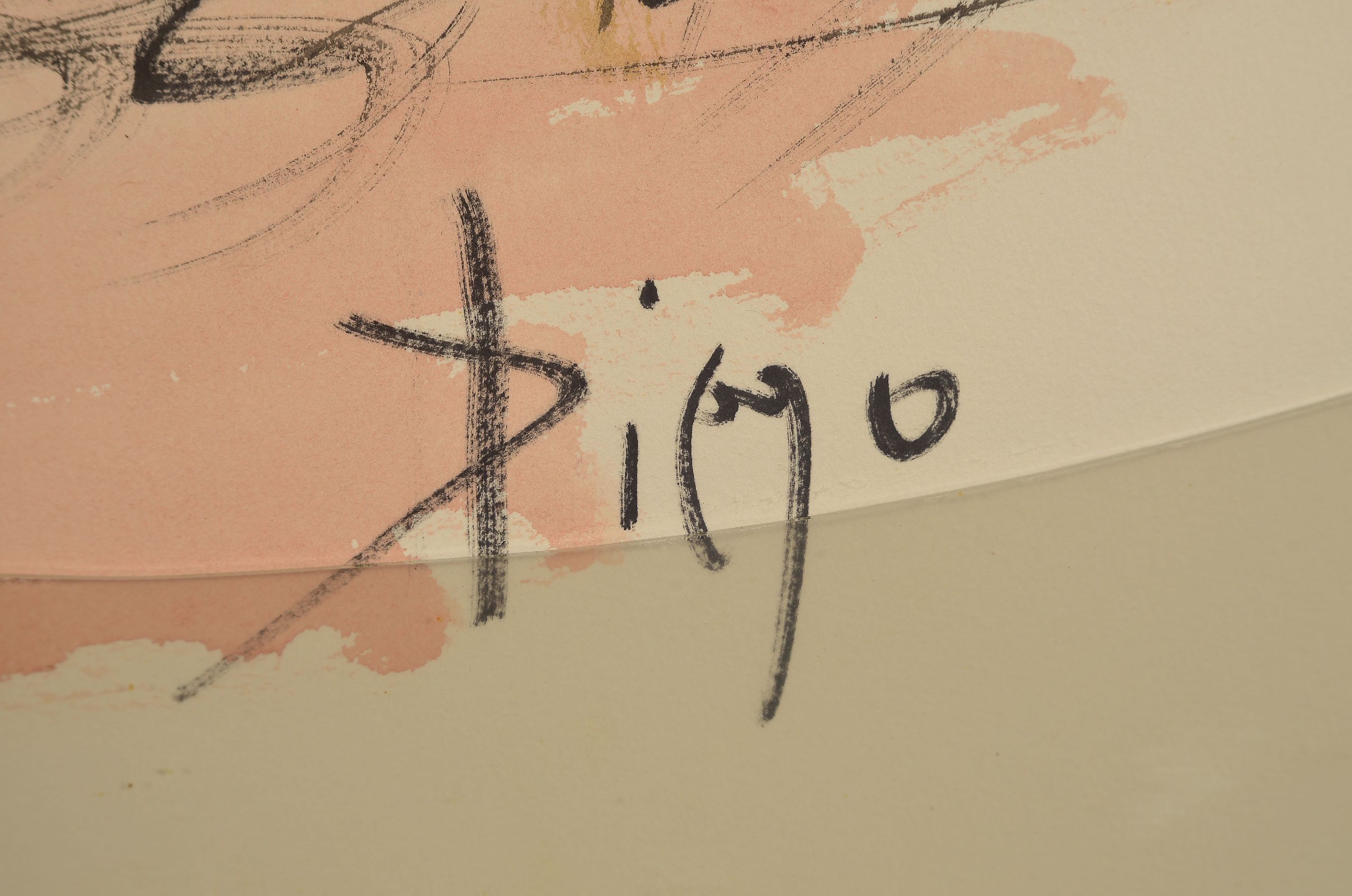 Detail m: Prof. Diego Voci, 1920 Gasperina-1985 Taunusstein, 2 Aquarelle, Fischer am Strand und Herlekins, je signiert, gerahmt