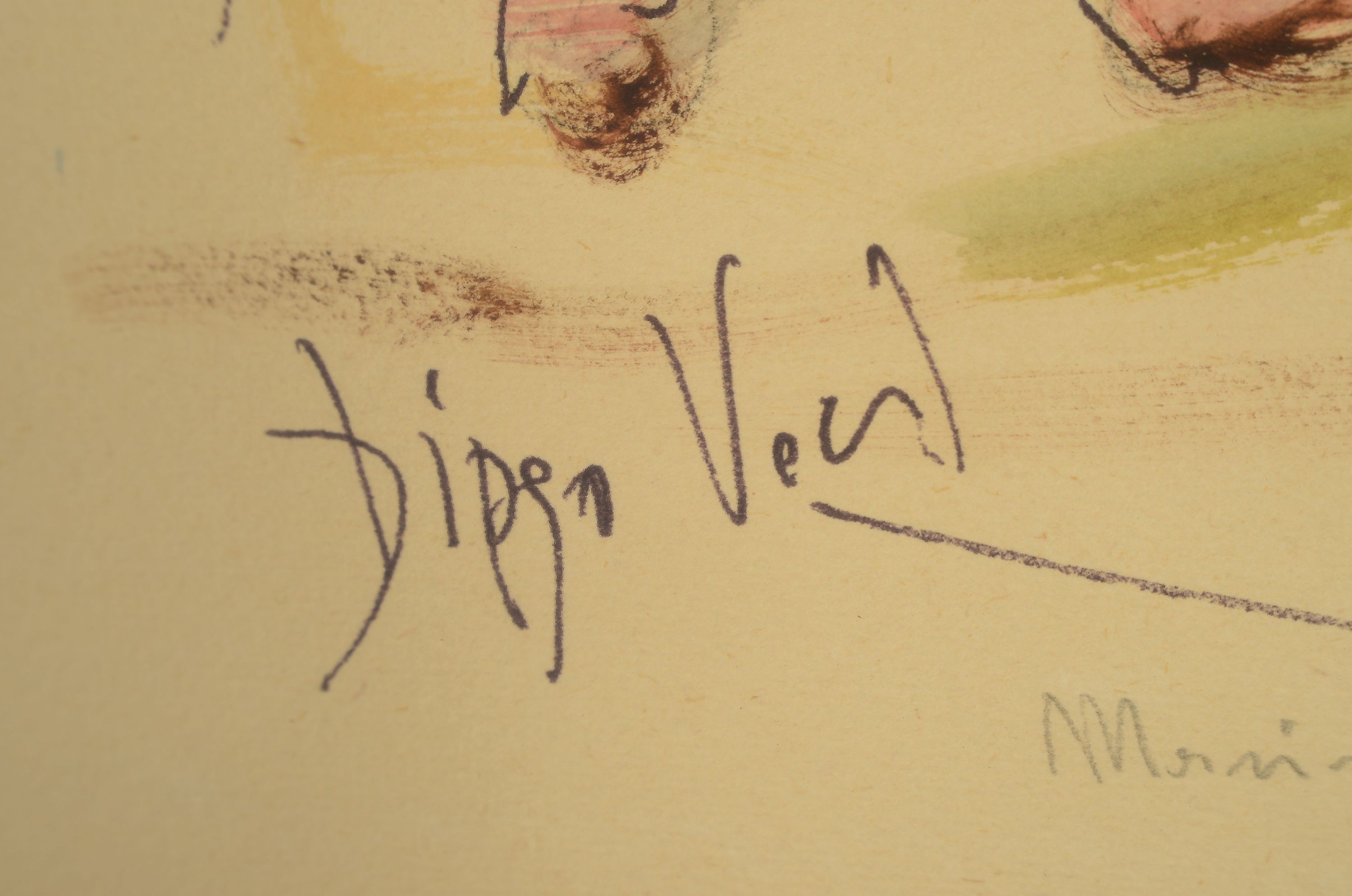 Detail n: Prof. Diego Voci, 1920 Gasperina-1985 Taunusstein, 2 Aquarelle, Fischer am Strand und Herlekins, je signiert, gerahmt