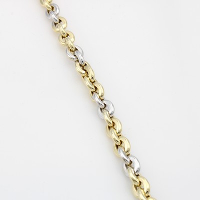 Image Armband im modernen Rundankermuster, GG/WG 585/000, Karabinerschl., B. ca. 7.5 mm, L. ...
