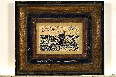 26929193k - Max Liebermann, 1847-1935, 2 Grafiken: Lithographie auf Karton, "Die ...